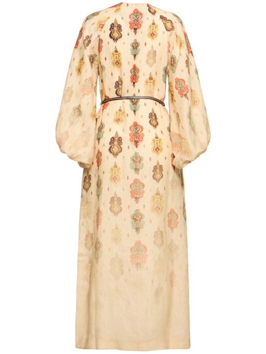 Wylie linen midi dress - Zimmermann - Women  | Luisaviaroma