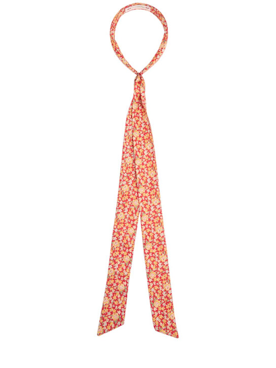 Bonpoint: Printed cotton headband w/bow - Multicolor - kids-girls_0 | Luisa Via Roma