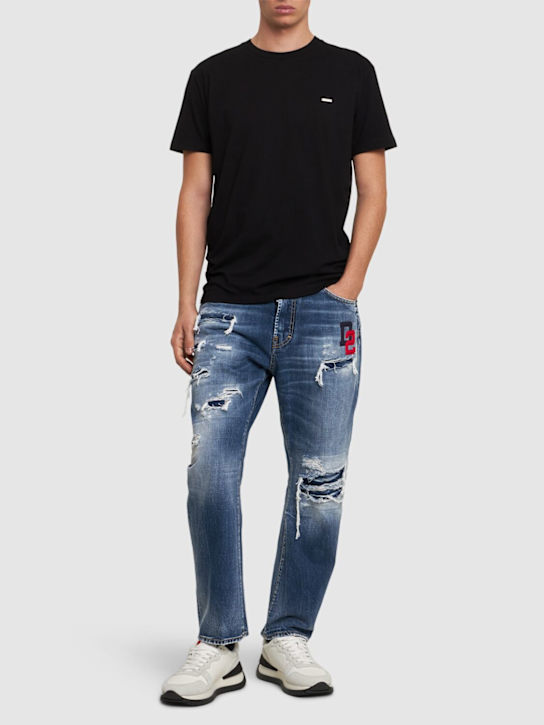 Dsquared2: Cool Fit コットンTシャツ - men_1 | Luisa Via Roma