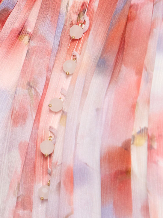 Zimmermann: Crush印花粘胶纤维衬衫 - 奶油色/多色 - women_4 | Luisa Via Roma