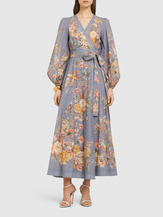 Tallow cotton midi wrap dress - Thumbnail 2