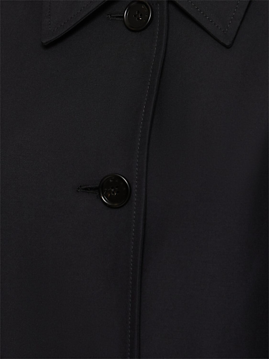 Marni: Cotton cady duster coat - Black - women_2 | Luisa Via Roma