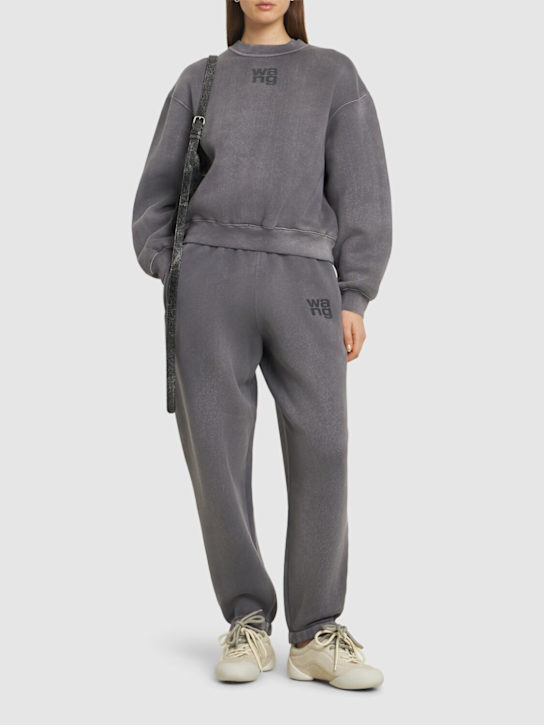 Alexander Wang: Essential terry classic sweatpants - women_1 | Luisa Via Roma
