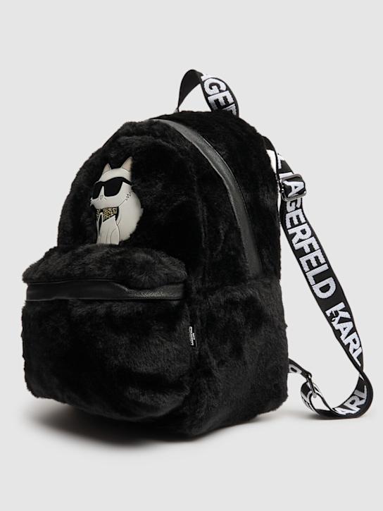 Karl Lagerfeld: 人口ファーバックパック - kids-girls_1 | Luisa Via Roma
