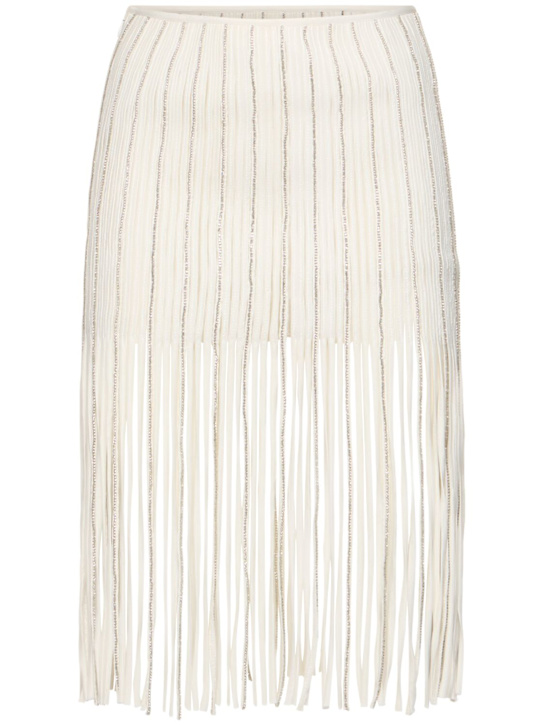 Blumarine: Embellished midi skirt - women_0 | Luisa Via Roma