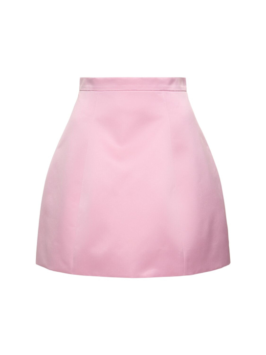 Blumarine: Duchesse mini skirt - Pink - women_0 | Luisa Via Roma