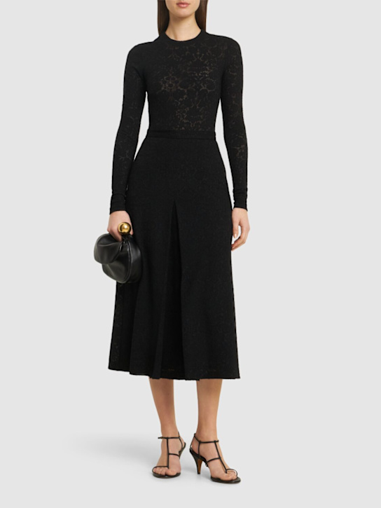 Philosophy Di Lorenzo Serafini: Long sleeve lace bodysuit - Black - women_1 | Luisa Via Roma