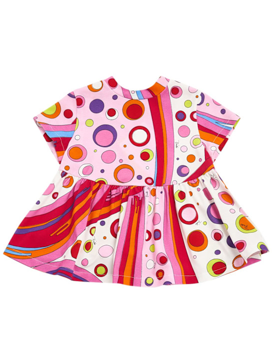 Pucci: Vestito in jersey di misto cotone stampato - kids-girls_0 | Luisa Via Roma