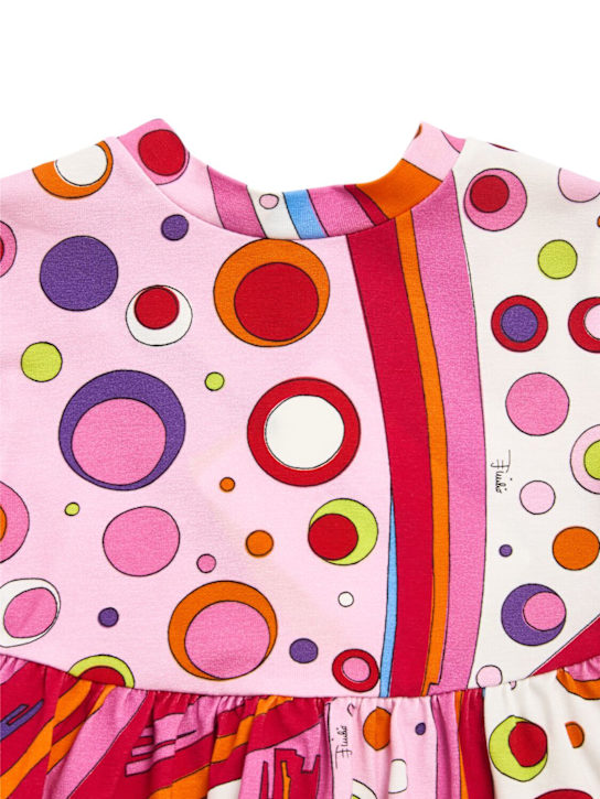 Pucci: Vestito in jersey di misto cotone stampato - kids-girls_1 | Luisa Via Roma