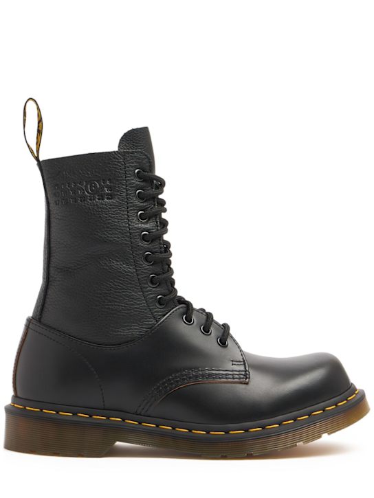 MM6 Maison Margiela: Dr Martens x MM6 10 Eye 1460 boots - women_0 | Luisa Via Roma