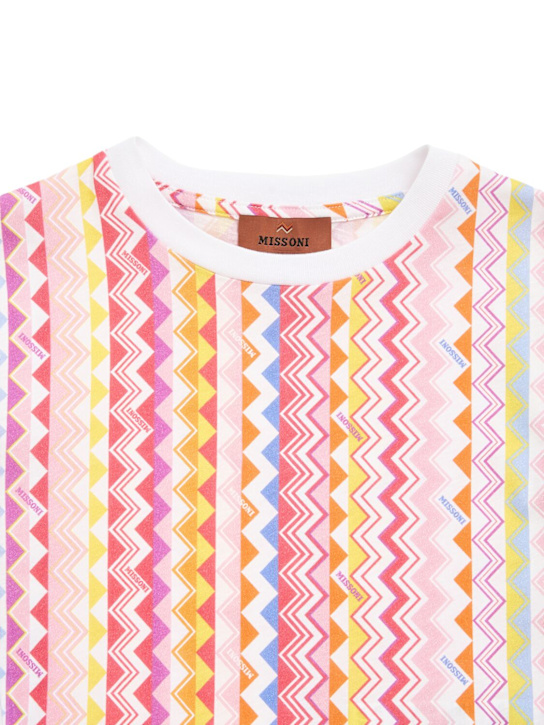 Missoni: T-shirt en jersey de coton imprimé - kids-girls_1 | Luisa Via Roma