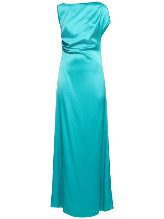 Del Core: Envers satin long dress - women_0 | Luisa Via Roma