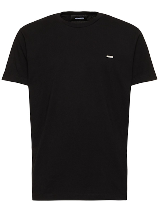 Dsquared2: Cool Fit コットンTシャツ - men_0 | Luisa Via Roma