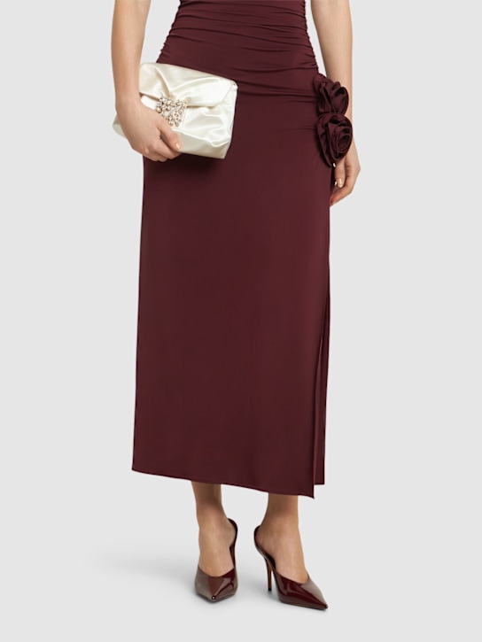 Amina Muaddi: 90mm Anok patent leather mules - women_1 | Luisa Via Roma