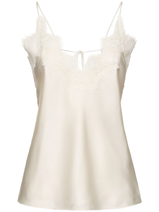 Róhe: Silk lace camisole top - women_0 | Luisa Via Roma