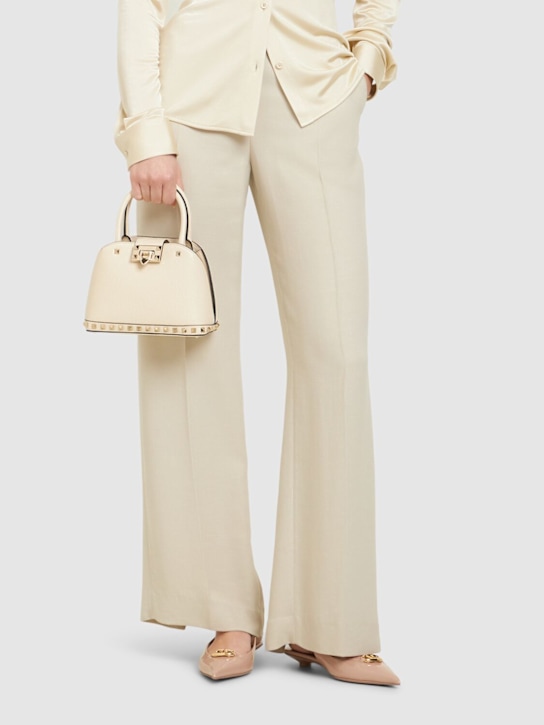Valentino Garavani: Double Handle Rockstud leather bag - women_1 | Luisa Via Roma