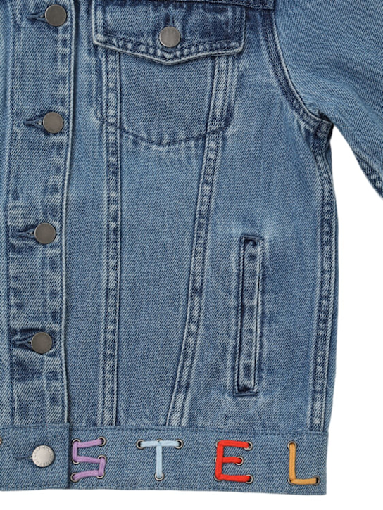 Stella McCartney Kids: コットンデニムジャケット - ブルー - kids-girls_1 | Luisa Via Roma