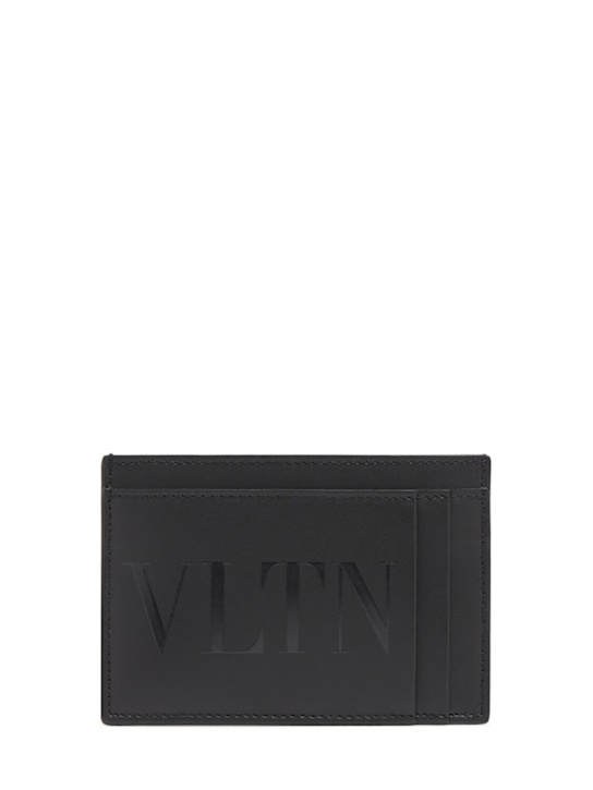 Valentino Garavani: Porta carte di credito piccolo VLTN - Nero - men_0 | Luisa Via Roma