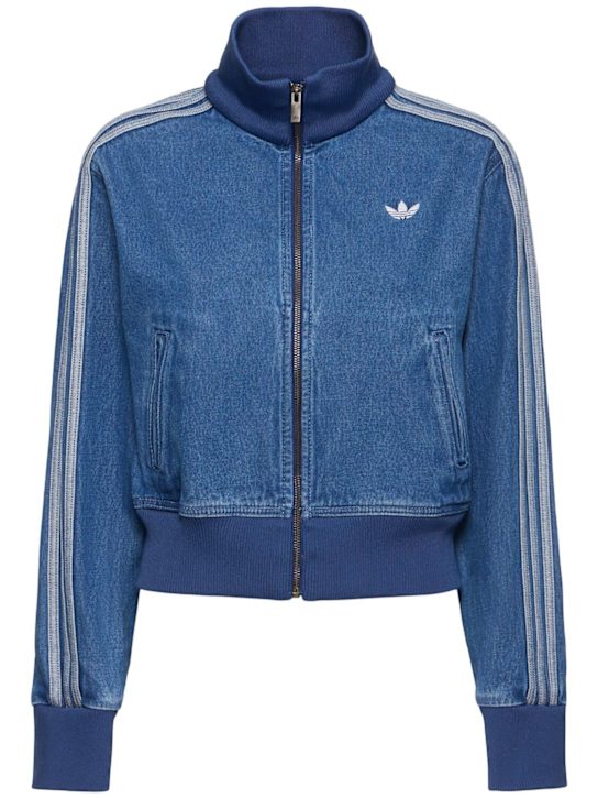adidas Originals: Denim track top - women_0 | Luisa Via Roma