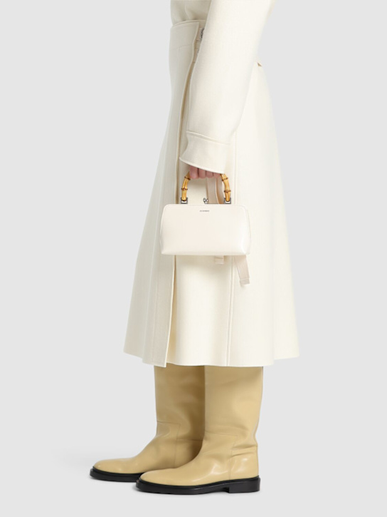 Jil Sander: Stivali in pelle 25mm - Beige - women_1 | Luisa Via Roma