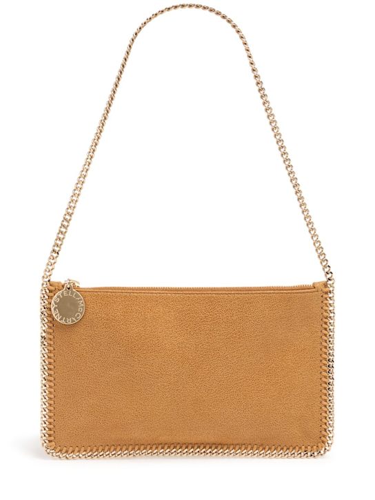 Stella McCartney: Falabella Eco Shaggy Deer clutch - women_0 | Luisa Via Roma