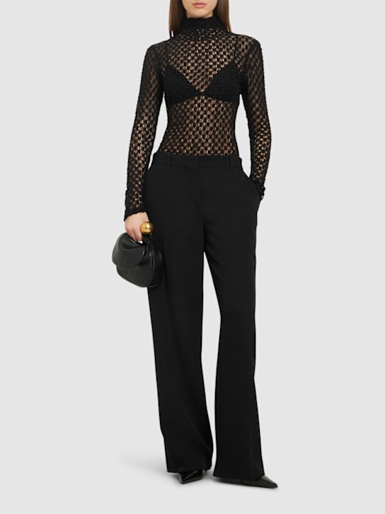 Róhe: Geometrical lace long sleeves top - women_1 | Luisa Via Roma