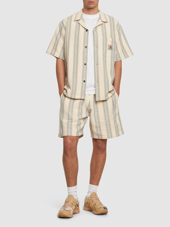 Carhartt WIP: Dosdon waffle shorts - men_1 | Luisa Via Roma