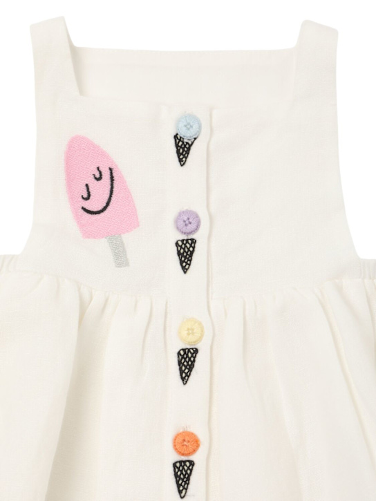 Stella McCartney Kids: リネン＆コットンワンピース - kids-girls_1 | Luisa Via Roma