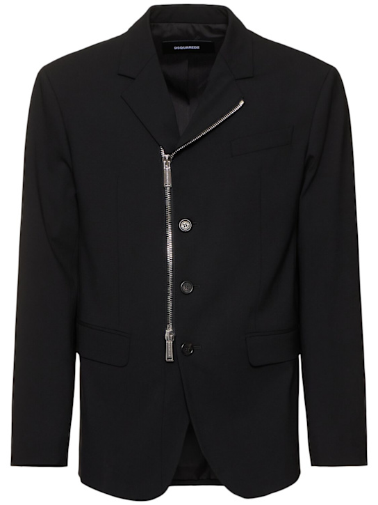 Dsquared2: D2 Headquarter relaxed shoulder blazer - men_0 | Luisa Via Roma