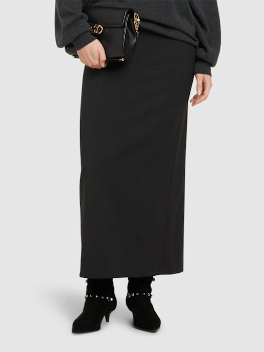 Valentino Garavani: 40mm Rockstud suede ankle boots - women_1 | Luisa Via Roma