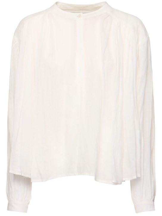 Róhe: Pleated ramie shirt - women_0 | Luisa Via Roma