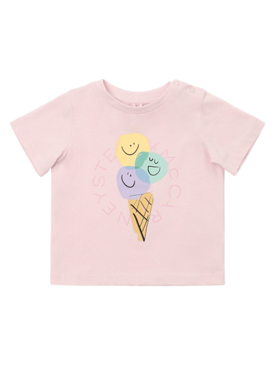 Stella McCartney Kids: Ice Cream コットンジャージーTシャツ - kids-girls_0 | Luisa Via Roma