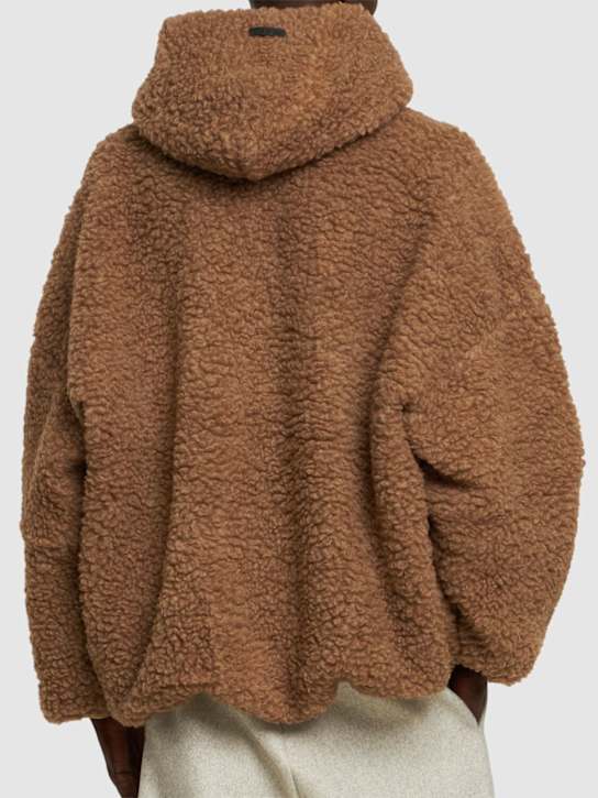 Fear of God: Polar fleece hoodie - Dune - men_2 | Luisa Via Roma