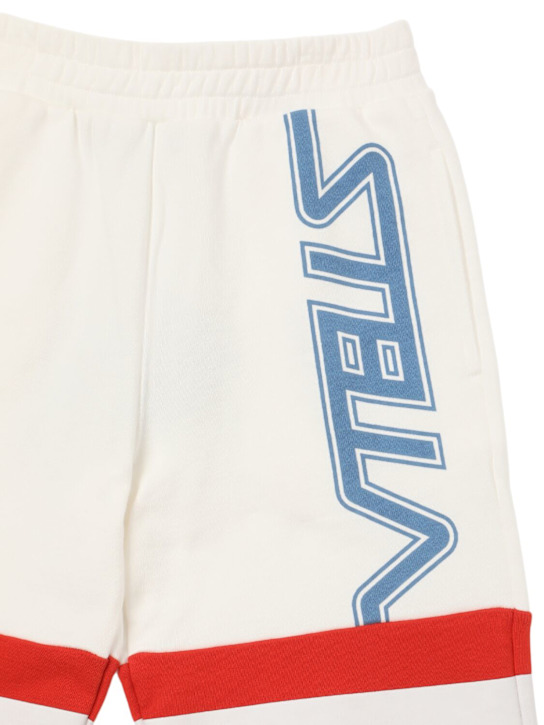 Stella McCartney Kids: コットンスウェットパンツ - オフホワイト - kids-boys_1 | Luisa Via Roma