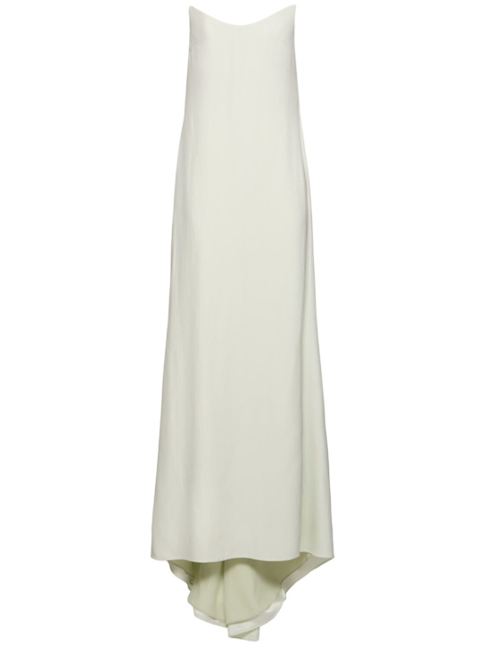Del Core: Strapless envers satin long dress - women_0 | Luisa Via Roma
