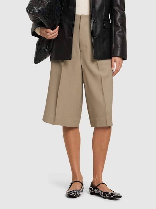 Aeyde: 10mm Uma mini studs nappa leather flats - women_1 | Luisa Via Roma