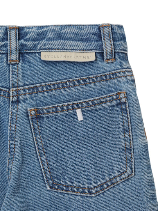 Stella McCartney Kids: Jeans in denim di cotone tie dye - Blu - kids-girls_1 | Luisa Via Roma