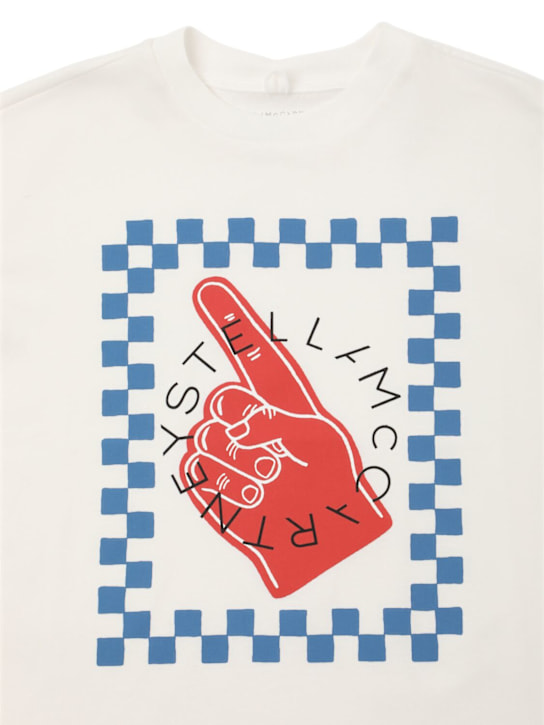 Stella McCartney Kids: コットンジャージーTシャツ - ホワイト - kids-boys_1 | Luisa Via Roma