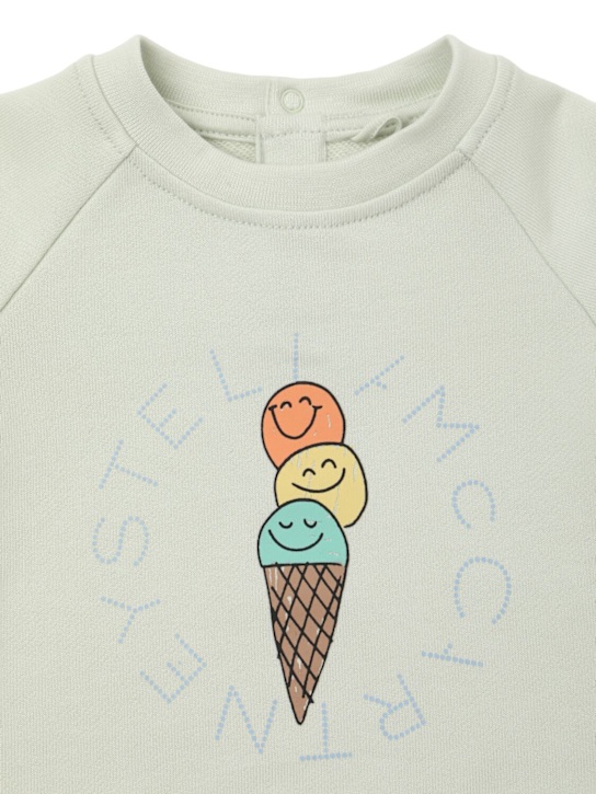 Stella McCartney Kids: Ice Cream コットンスウェットシャツ - kids-girls_1 | Luisa Via Roma