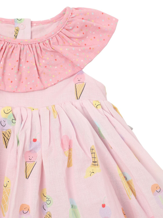 Stella McCartney Kids: コットンボイルワンピース - ピンク/マルチカラー - kids-girls_1 | Luisa Via Roma