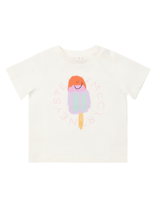 Stella McCartney Kids: Ice Cream コットンジャージーTシャツ - kids-girls_0 | Luisa Via Roma