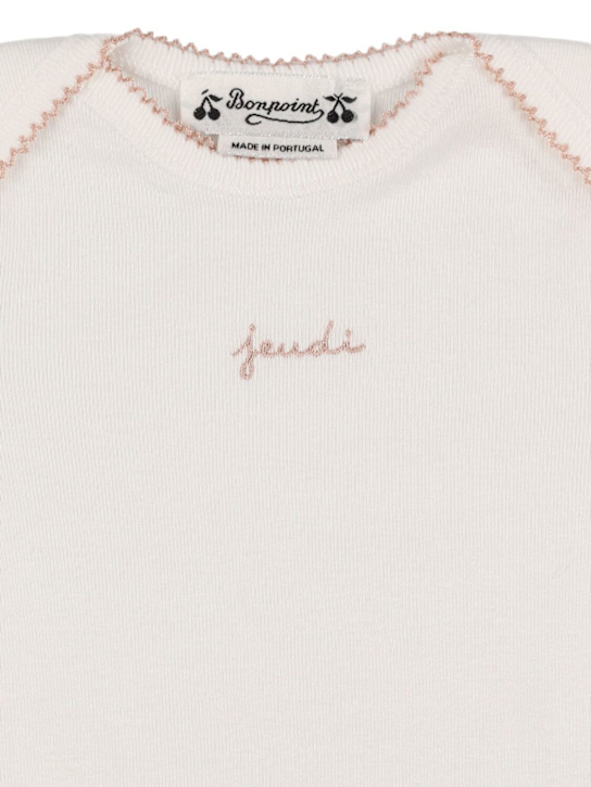 Bonpoint: Set of 7 cotton jersey bodysuits - kids-boys_1 | Luisa Via Roma