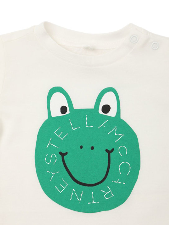 Stella McCartney Kids: Frog コットンジャージーTシャツ - ホワイト - kids-boys_1 | Luisa Via Roma