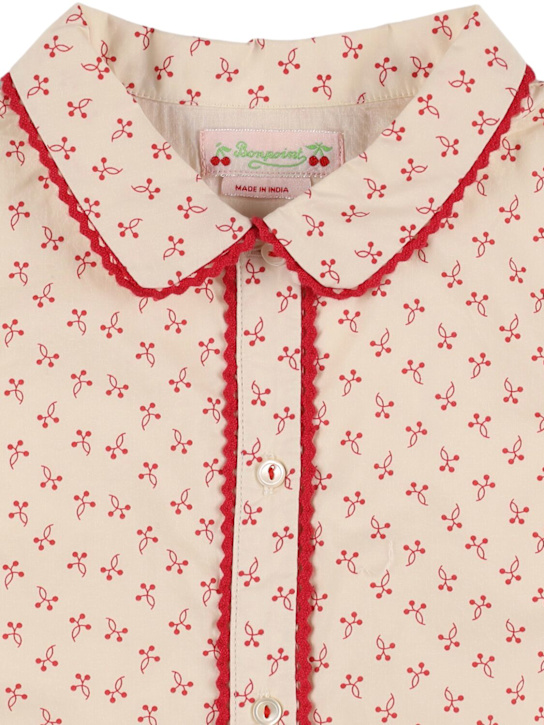 Bonpoint: Vestito senza maniche in cotone stampato - kids-girls_1 | Luisa Via Roma