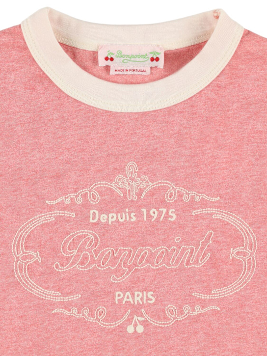 Bonpoint: コットンジャージーTシャツ - kids-girls_1 | Luisa Via Roma