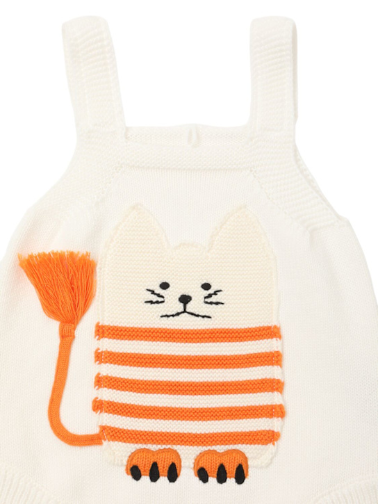 Stella McCartney Kids: コットンニットボディスーツ - ホワイト - kids-boys_1 | Luisa Via Roma