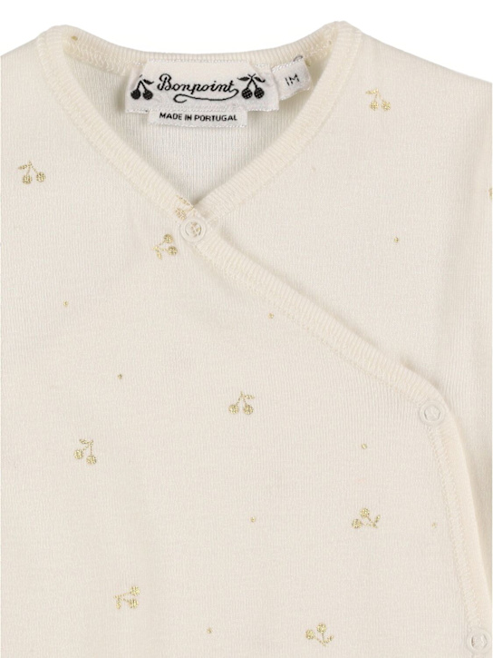 Bonpoint: Printed cotton romper - kids-boys_1 | Luisa Via Roma