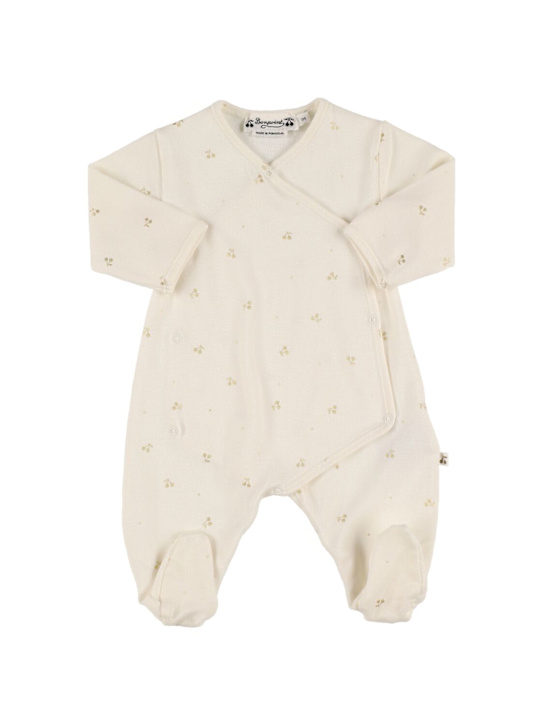 Bonpoint: Printed cotton romper - kids-boys_0 | Luisa Via Roma