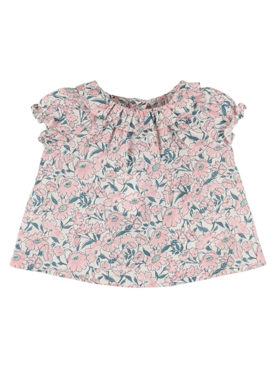 Bonpoint: コットンポプリンシャツ - マルチカラー - kids-girls_1 | Luisa Via Roma