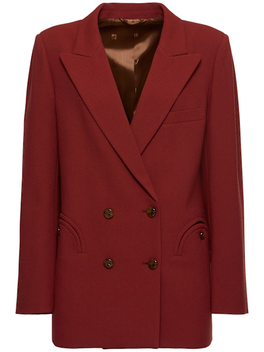 Blazé Milano: Blazer Everynight in lana - Bordeaux - women_0 | Luisa Via Roma